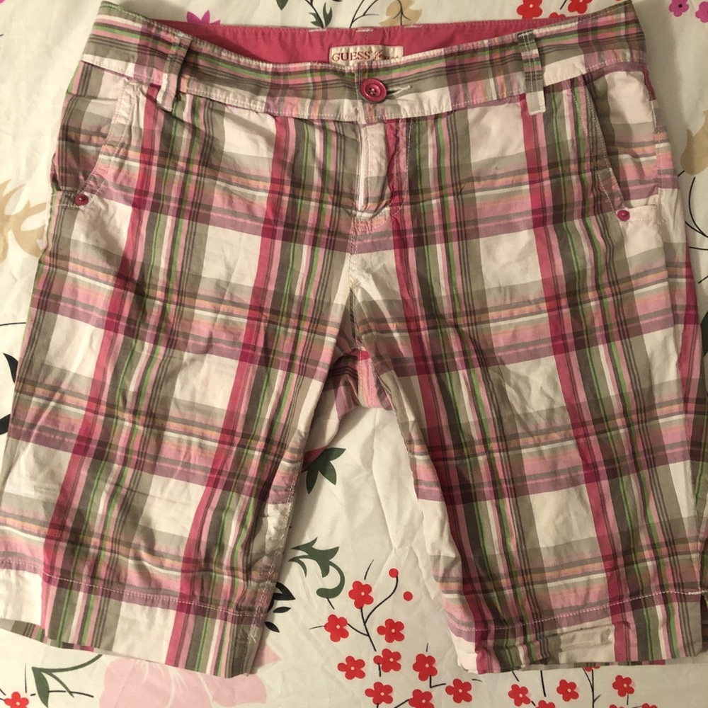 Guess Summer Plaid Shorts